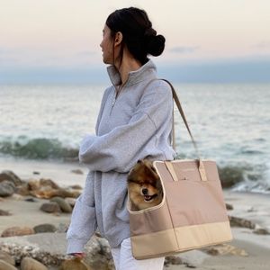 Oskar&Friends Taupe Pet tote bag (previous model, new condition)